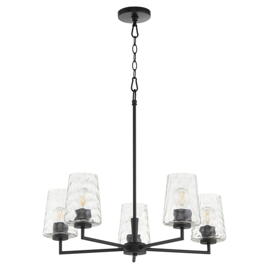 Quorum - 6204-5-59 - Five Light Chandelier - Goodwin - Matte Black