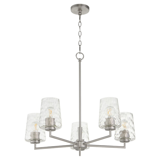 Quorum - 6204-5-65 - Five Light Chandelier - Goodwin - Satin Nickel