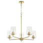 Quorum - 6204-5-80 - Five Light Chandelier - Goodwin - Aged Brass