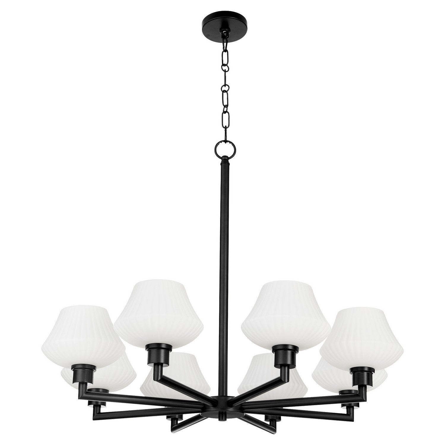 Quorum - 6221-8-59 - Eight Light Chandelier - Cassini - Matte Black