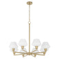 Quorum - 6221-8-80 - Eight Light Chandelier - Cassini - Aged Brass