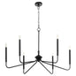 Quorum - 6238-6-59 - Six Light Chandelier - Providence - Matte Black