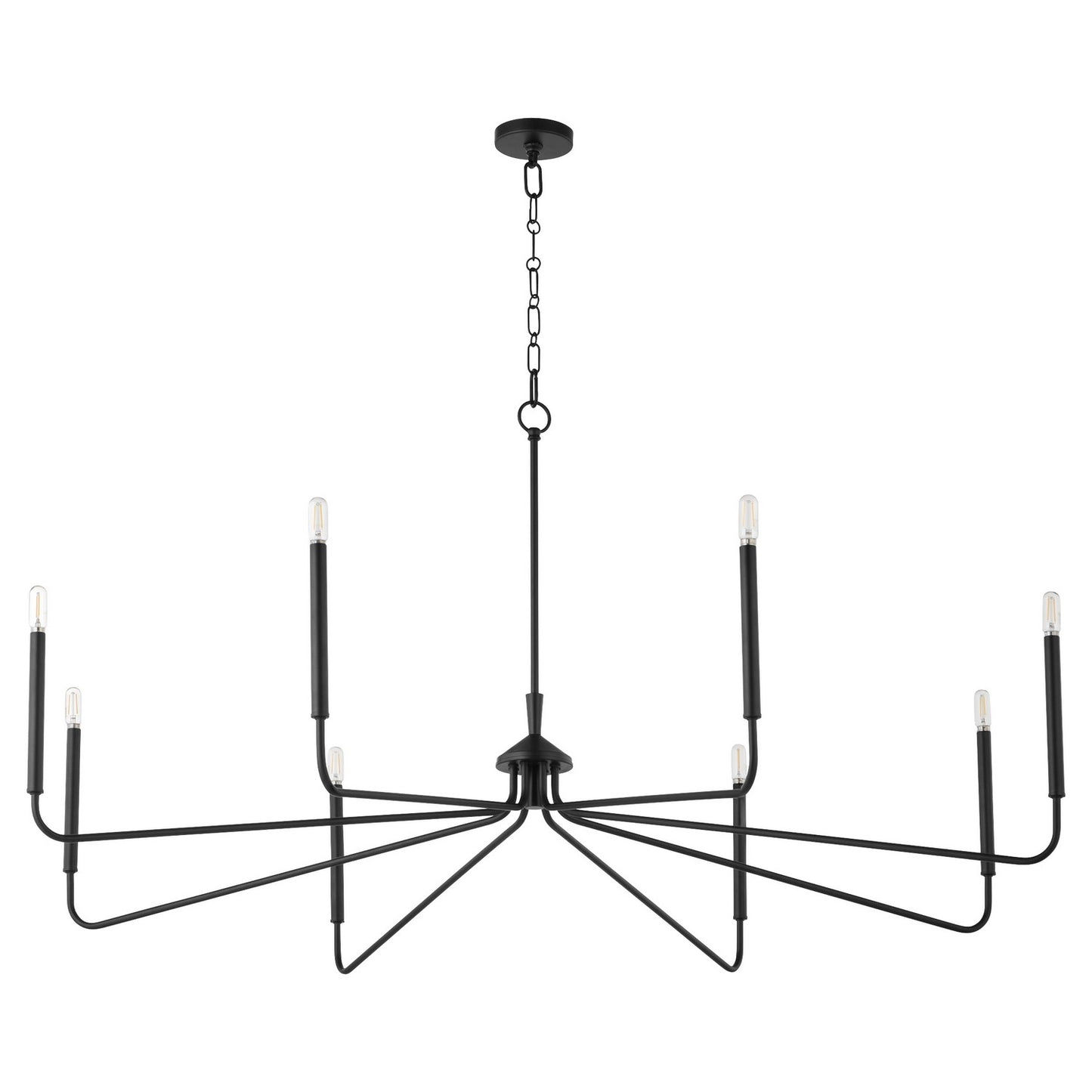 Quorum - 6238-8-59 - Eight Light Chandelier - Providence - Matte Black