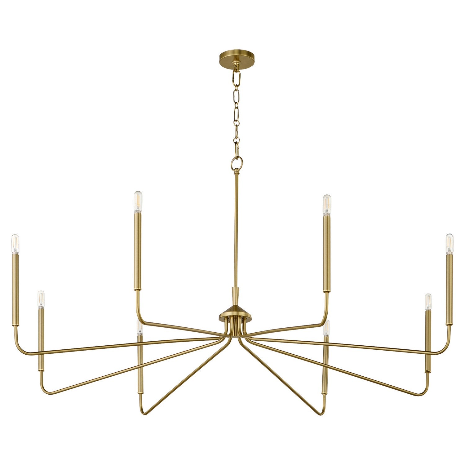 Quorum - 6238-8-80 - Eight Light Chandelier - Providence - Aged Brass