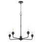 Quorum - 6313-5-59 - Five Light Chandelier - Raymond - Matte Black