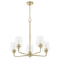 Quorum - 6313-5-80 - Five Light Chandelier - Raymond - Aged Brass