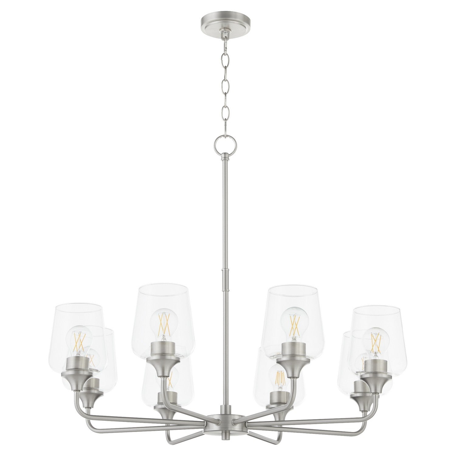 Quorum - 6313-8-65 - Eight Light Chandelier - Raymond - Satin Nickel