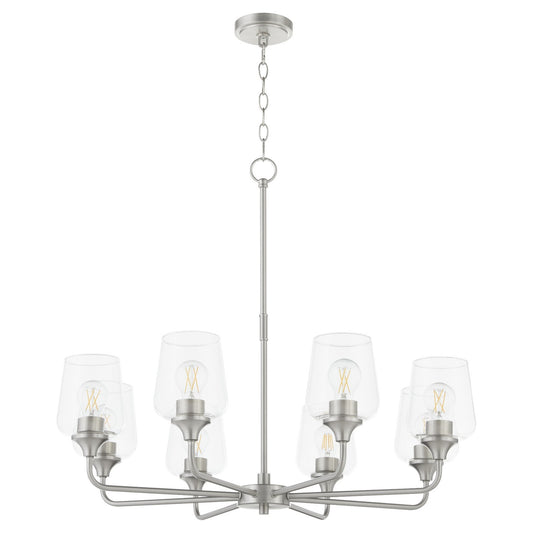 Quorum - 6313-8-65 - Eight Light Chandelier - Raymond - Satin Nickel