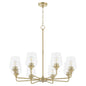 Quorum - 6313-8-80 - Eight Light Chandelier - Raymond - Aged Brass