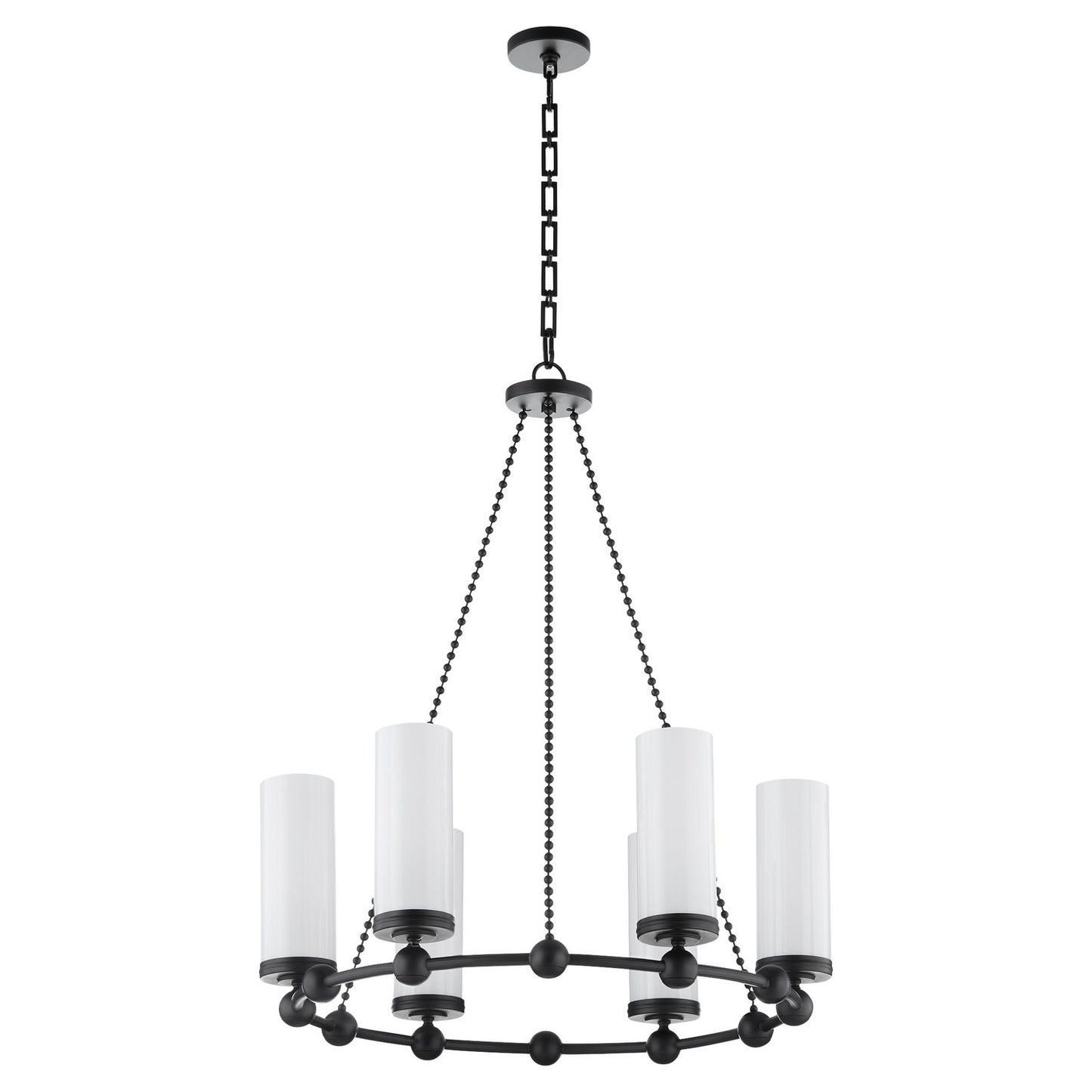 Quorum - 667-6-59 - Six Light Chandelier - Lee Boulevard - Matte Black