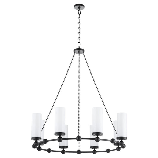 Quorum - 667-8-59 - Eight Light Chandelier - Lee Boulevard - Matte Black