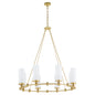 Quorum - 667-8-80 - Eight Light Chandelier - Lee Boulevard - Aged Brass