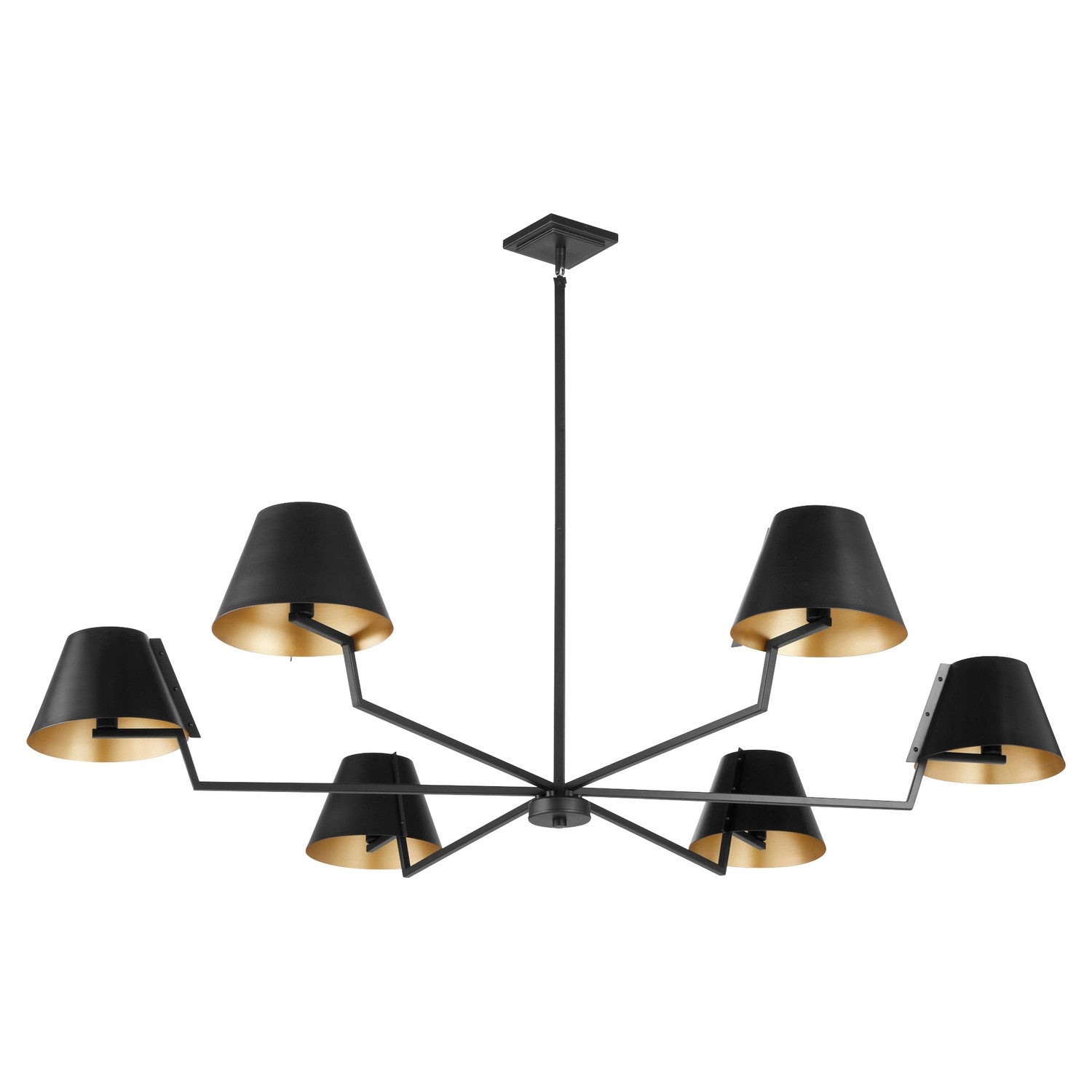 Quorum - 668-6-59 - Six Light Chandelier - Bliss - Matte Black