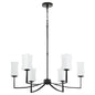 Quorum - 681-6-59 - Six Light Chandelier - Ayala - Matte Black