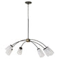 Quorum - 6877-6-59 - Six Light Linear Chandelier - Arpeggio - Matte Black