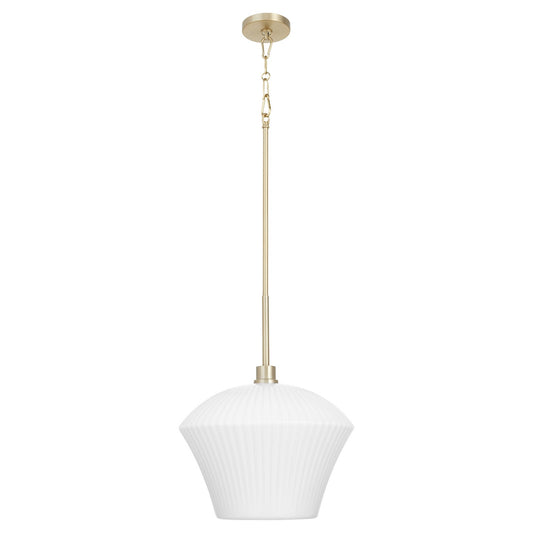 Quorum - 8221-15-80 - One Light Pendant - Cassini - Aged Brass