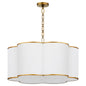 Quorum - 8228-6-47 - Six Light Pendant - Belinder - Non-Lacquered Brass