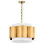 Quorum - 8229-4-47 - Four Light Pendant - Belinder - Non-Lacquered Brass