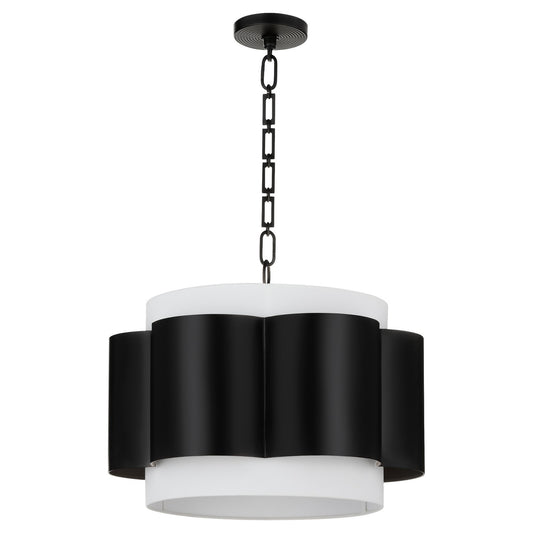 Quorum - 8229-4-59 - Four Light Pendant - Belinder - Matte Black