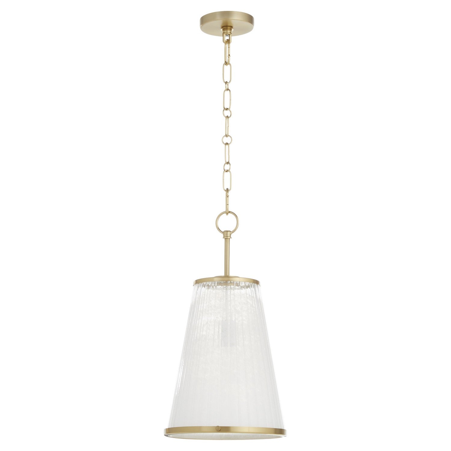 Quorum - 8238-11-80 - One Light Pendant - Providence - Aged Brass