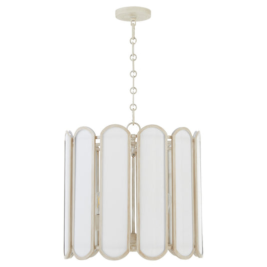 Quorum - 824-4-52 - Four Light Pendant - Belleview - Washed Oak