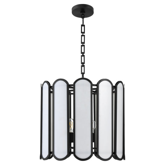 Quorum - 824-4-59 - Four Light Pendant - Belleview - Matte Black