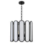 Quorum - 824-4-59 - Four Light Pendant - Belleview - Matte Black