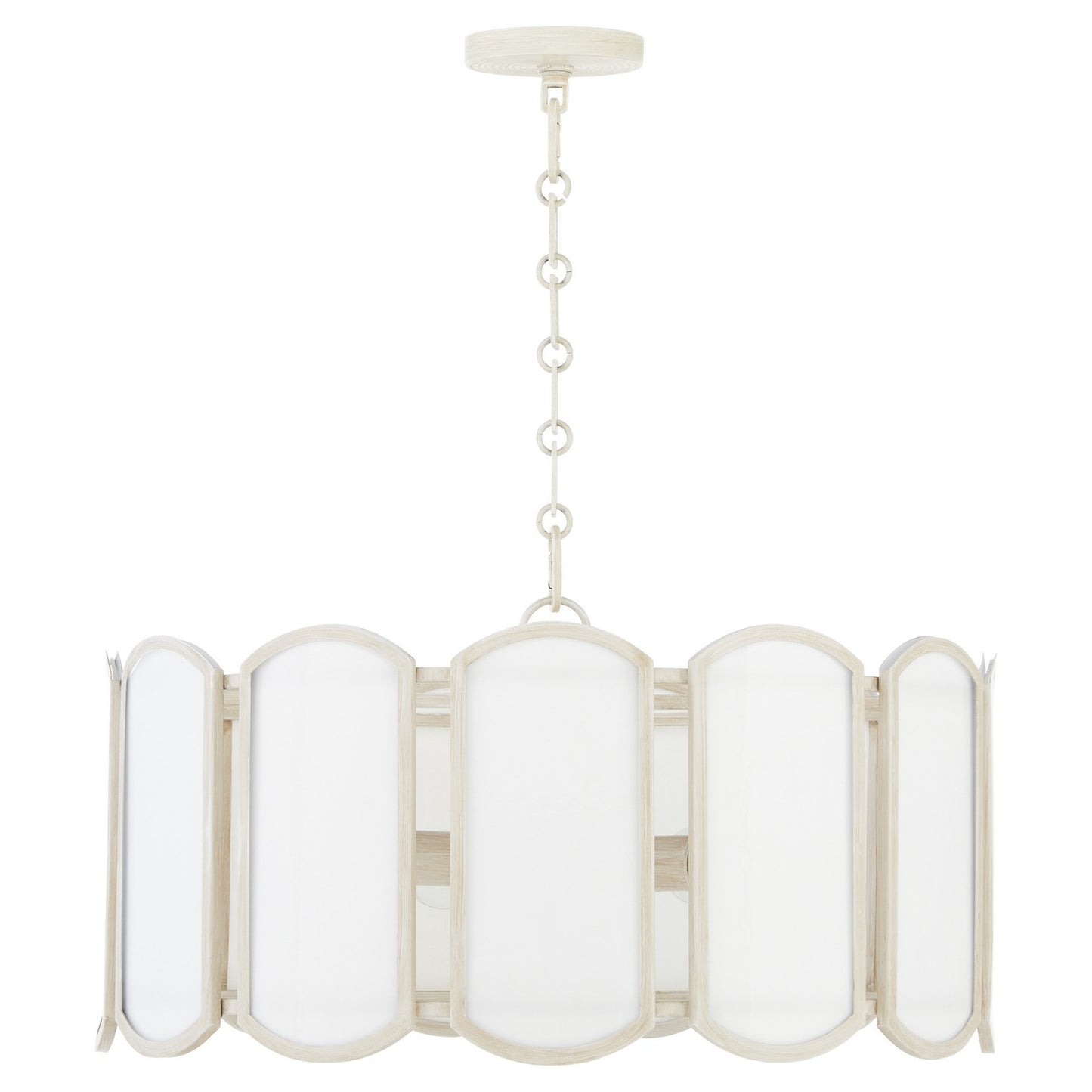 Quorum - 824-5-52 - Five Light Pendant - Belleview - Washed Oak