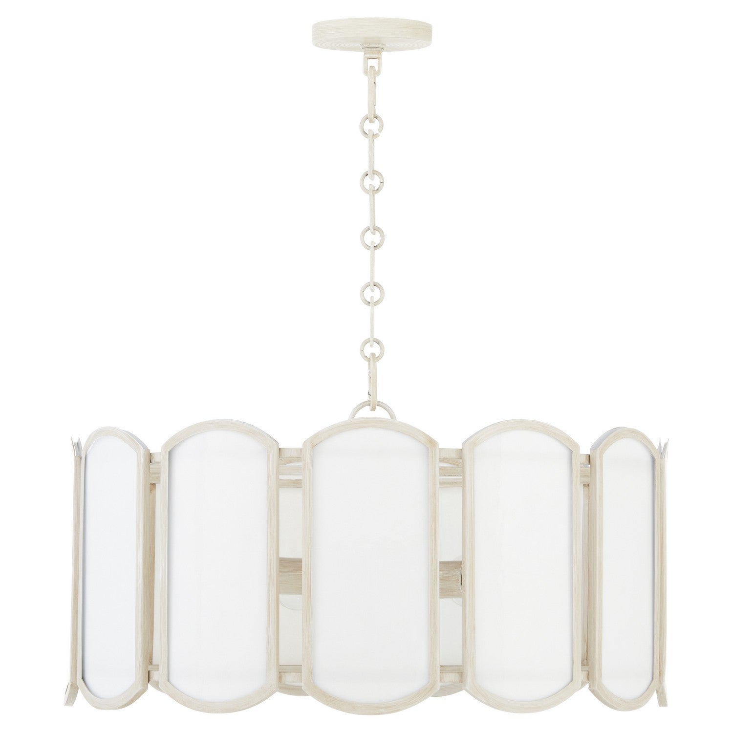 Quorum - 824-5-52 - Five Light Pendant - Belleview - Washed Oak