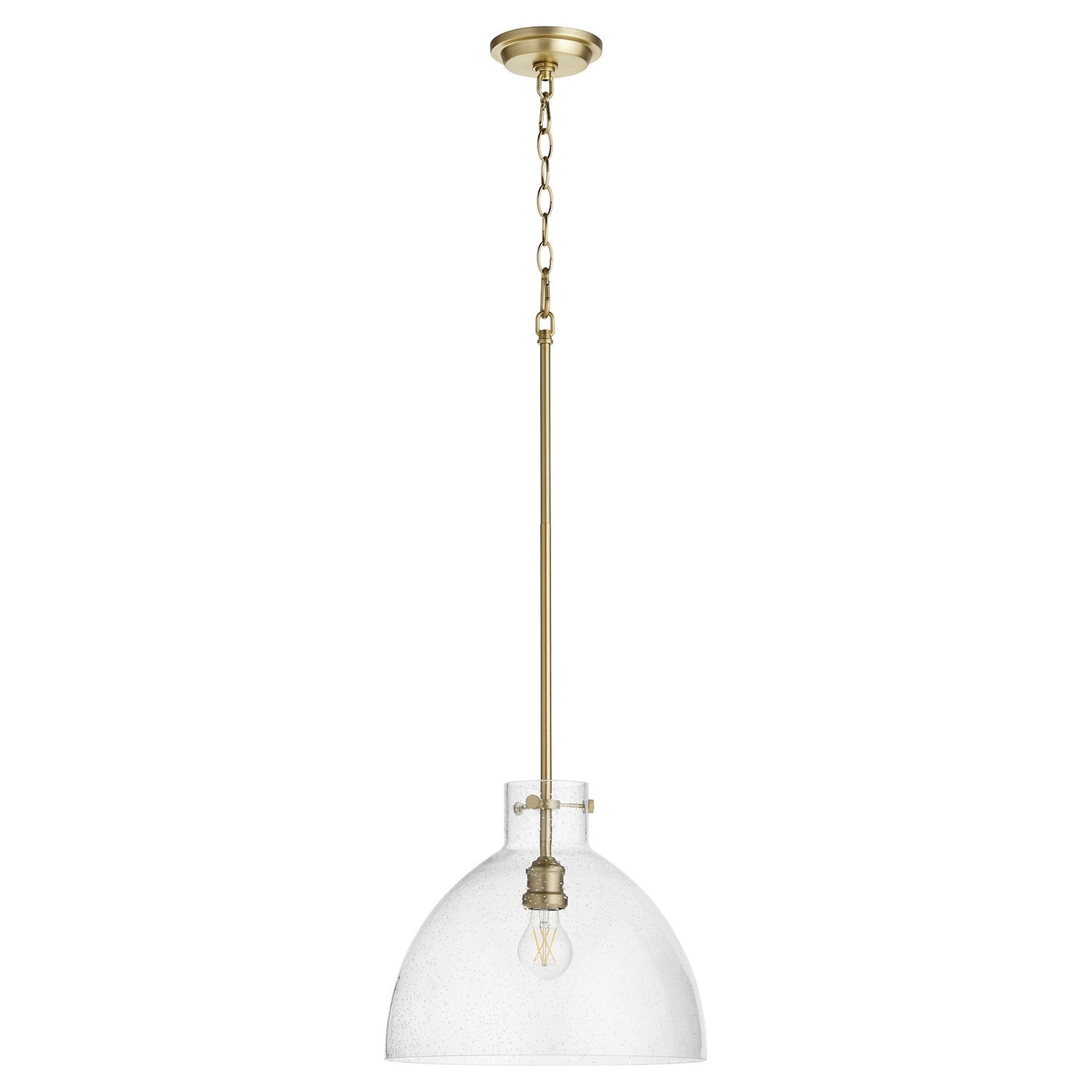 Quorum - 8832-80 - One Light Pendant - Aged Brass