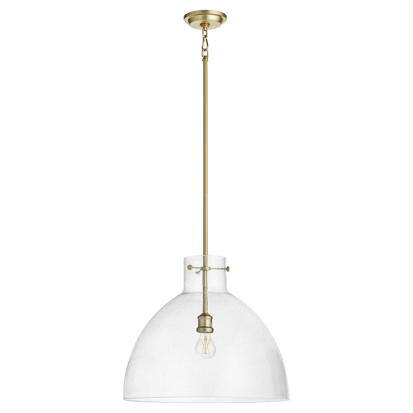 Quorum - 8932-80 - One Light Pendant - Aged Brass