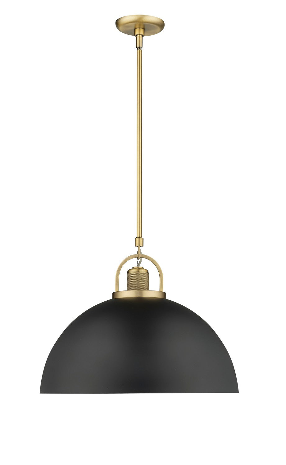 Millennium - 20991-VB/MB - One Light Pendant - Artistan - Vintage Brass/Matte Black