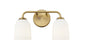 Millennium - 22302-VB - Two Light Vanity - Norah - Vintage Brass