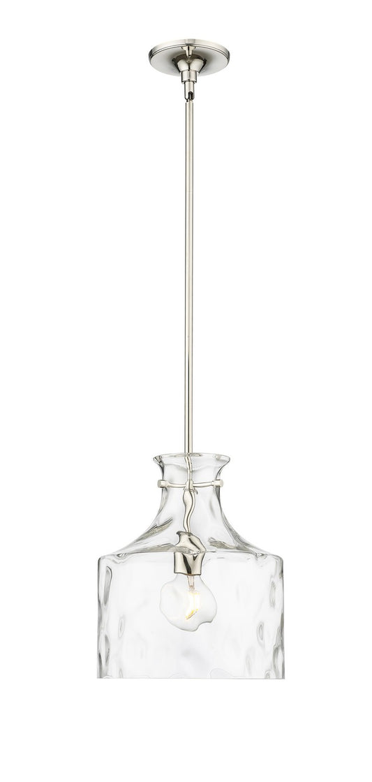 Millennium - 22601-PN - One Light Pendant - Santorini - Polished Nickel