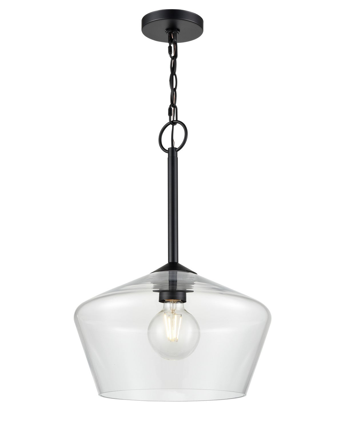 Millennium - 55201-MB - One Light Pendant - Morbelle - Matte Black