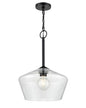 Millennium - 55201-MB - One Light Pendant - Morbelle - Matte Black