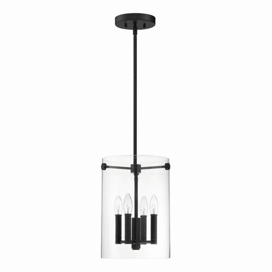 Millennium - 55301-MB - Four Light Pendant - Vissi - Matte Black