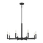 Millennium - 99702-MB - Eight Light Chandelier - Daxley - Matte Black