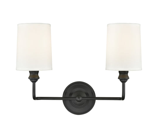 Millennium - 99802-MB - Two Light Vanity - Leena - Matte Black