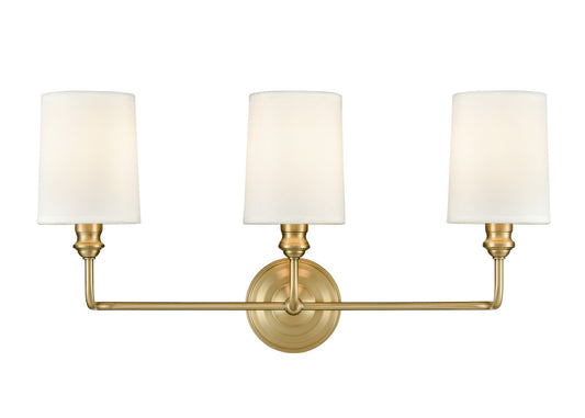 Millennium - 99803-VB - Three Light Vanity - Leena - Vintage Brass