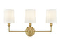 Millennium - 99803-VB - Three Light Vanity - Leena - Vintage Brass