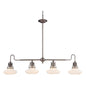 ELK Home - 08057-AP - Four Light Island Pendant - Centennial Park - Pewter