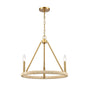 ELK Home - 32473/3 - Three Light Chandelier - Abaca - Brushed Gold