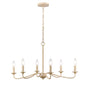 ELK Home - 90220/6 - Six Light Chandelier - Ellisville - Antique Cream