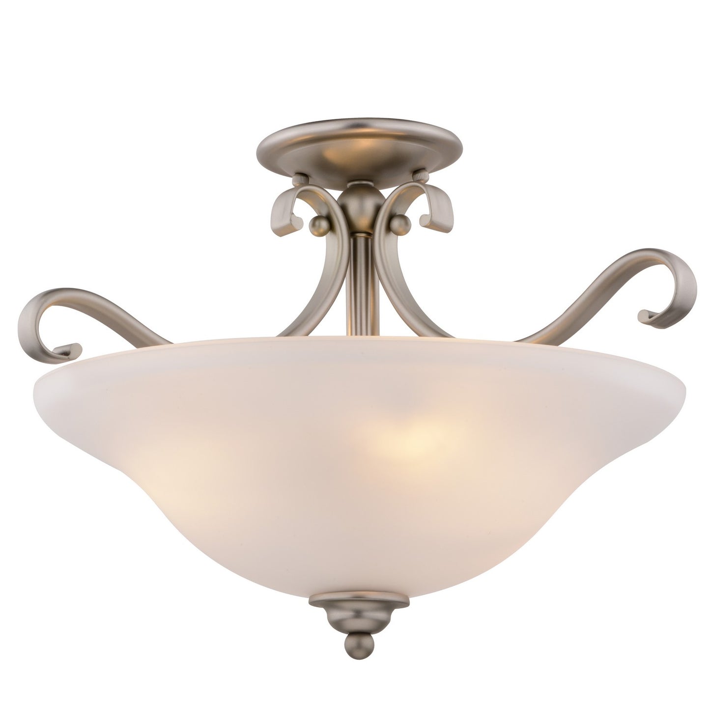 Vaxcel - C0310 - Three Light Semi-Flush Mount - Monrovia - Brushed Nickel