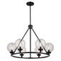 Vaxcel - H0277 - Six Light Chandelier - Lander - Matte Black