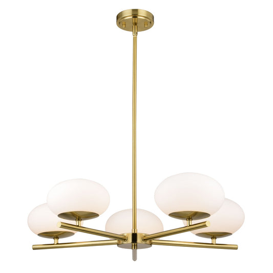 Vaxcel - H0281 - LED Chandelier - Sloane - Satin Brass