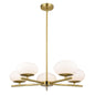 Vaxcel - H0281 - LED Chandelier - Sloane - Satin Brass