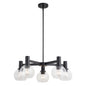 Vaxcel - H0296 - Five Light Chandelier - Marshall - Matte Black