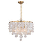 Vaxcel - P0394 - Three Light Pendant - Elsa - Natural Brass